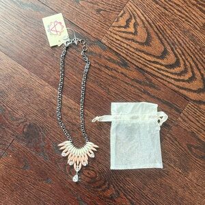 Amrita Singh Silver and Pink Statement Necklace